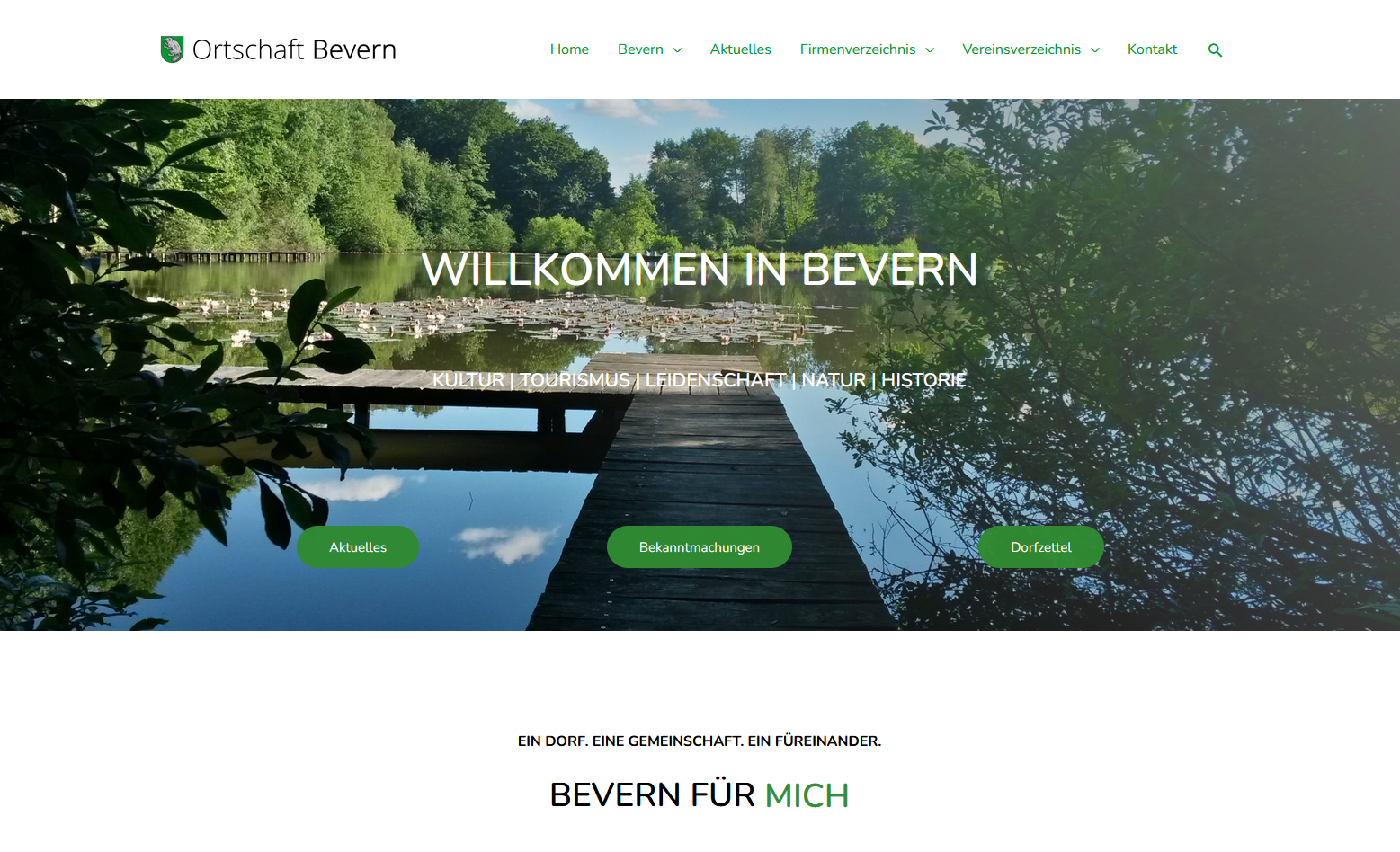 Ortswebseite & Landschaftsfotografie